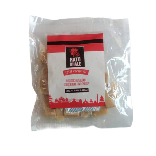 Rato Bhale Hard Dried Cheese Candy 3.5 Oz