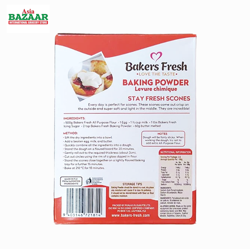 Bakers Fresh Baking Powder 250 gm