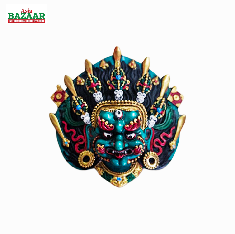 Bhairav Guardian Mask – Handcrafted Nepali Wall Decor