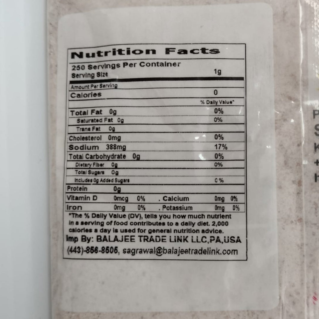 Himalayan Black Salt 250 Gm