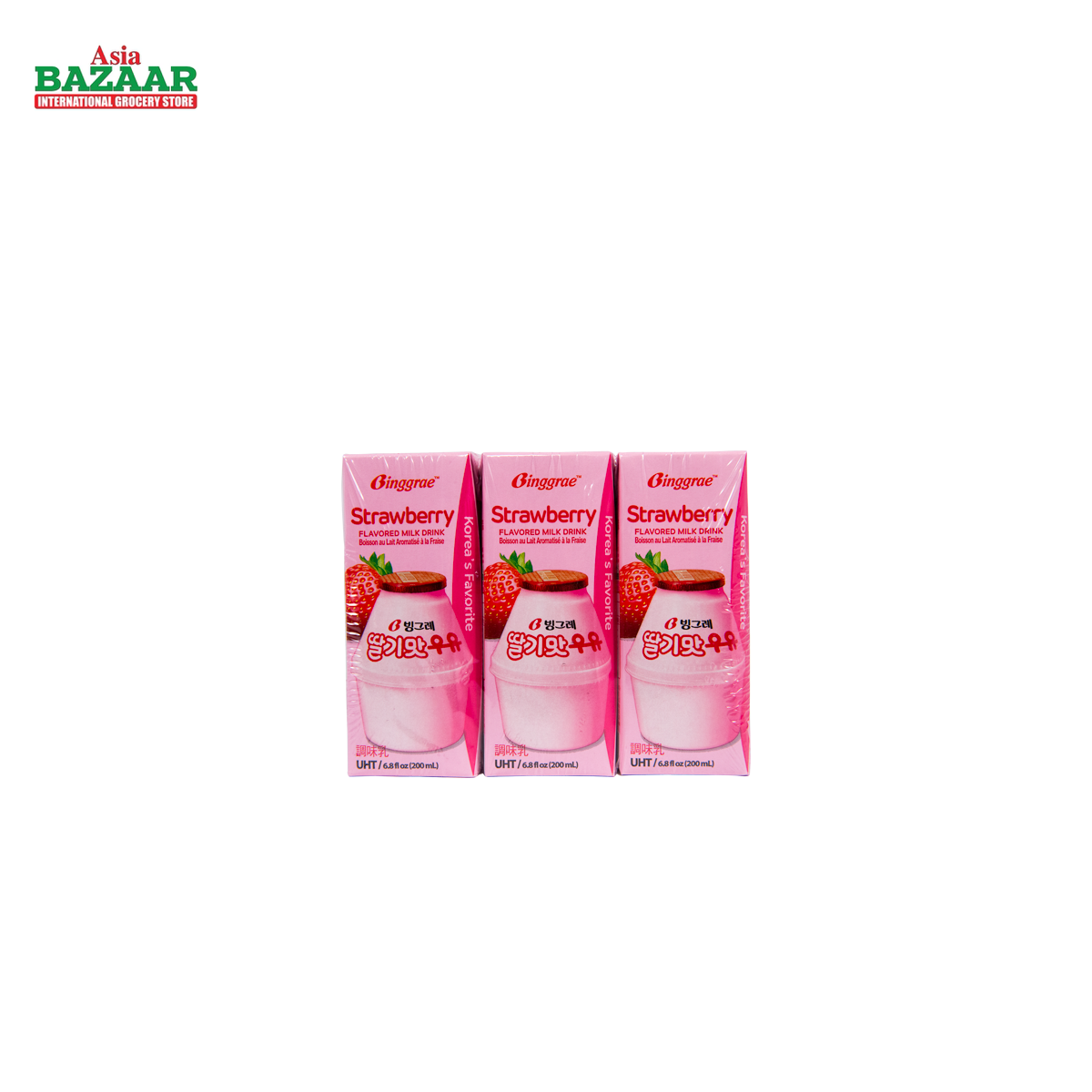 Binggrae MILK (strawberry) 4 X