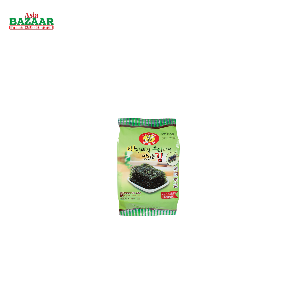 HB Seaweed LAVER (wasabi) 8 X