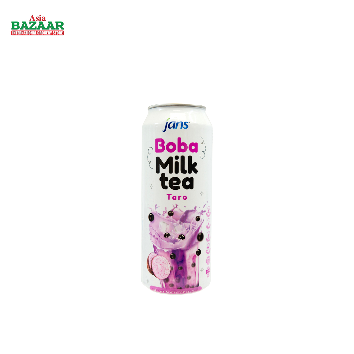 JANS TARO BOBA MILK TEA DRINK