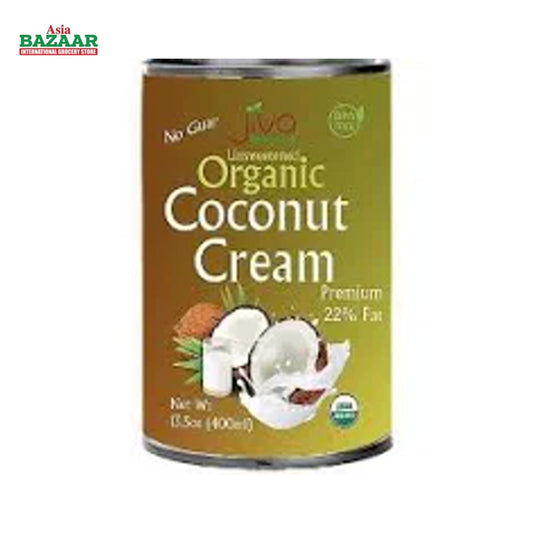JIVA ORG COCONUT CREAM 22% FAT 13.5OZ (400ML)