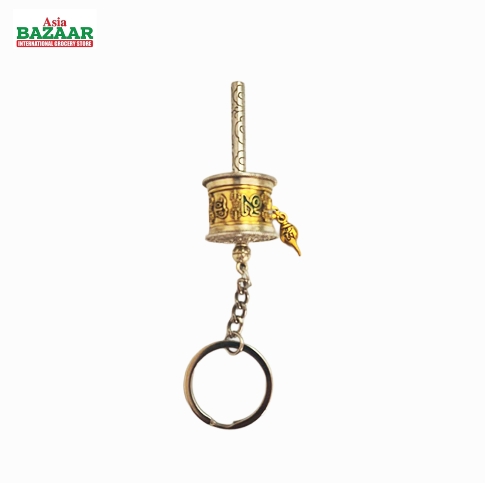 Mini Prayer Wheel Keychain – Tibetan Buddhist Spinner Charm
