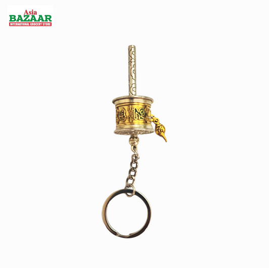 Mini Prayer Wheel Keychain – Tibetan Buddhist Spinner Charm