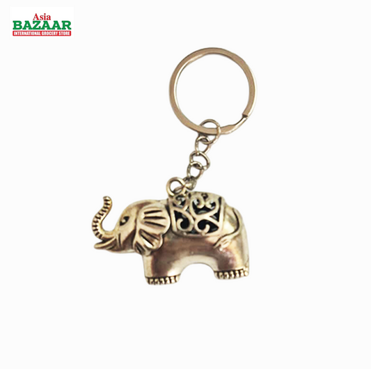 Silver Elephant Keychain – Decorative Lucky Charm