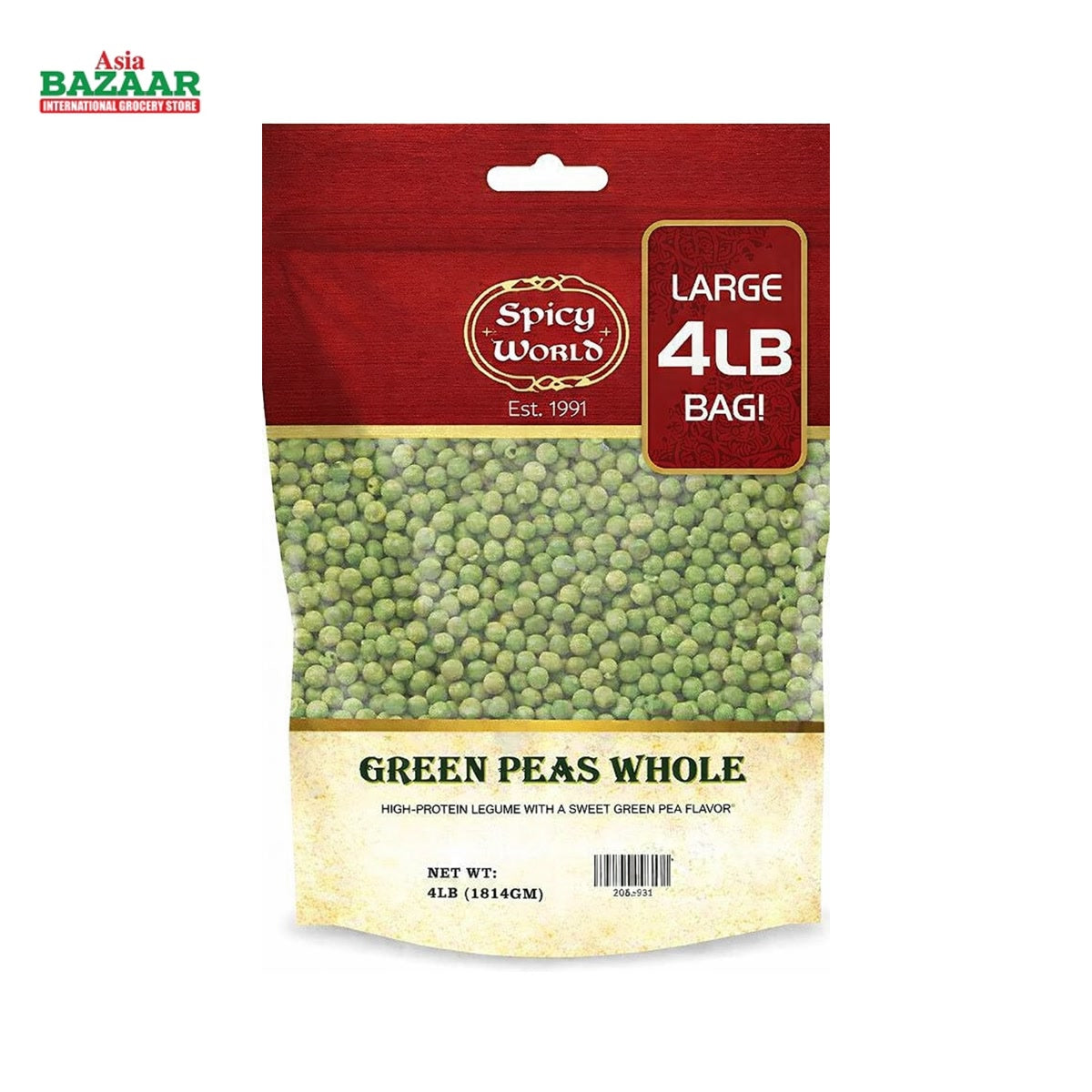 SW GREEN PEAS WHOLE 4LB