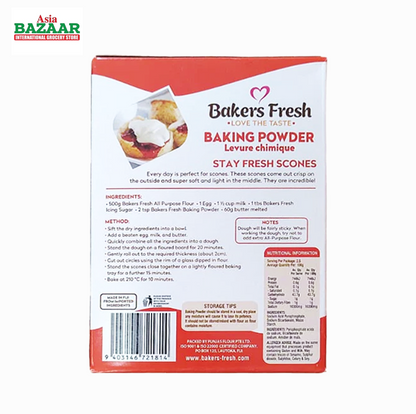 Bakers Fresh Baking Powder 250 gm