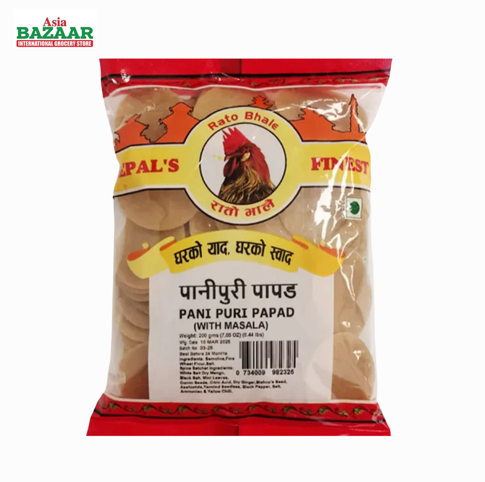 Rato Bhale Pani Puri Papad 200 gm