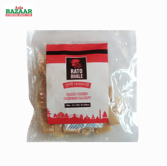Rato Bhale Hard Dried Cheese Candy 3.5 Oz