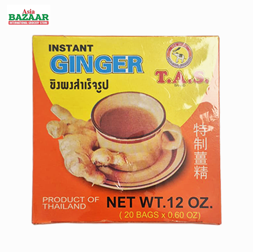 T.A.S Instant Ginger Drink Mix – 20 Sachets (12 oz)