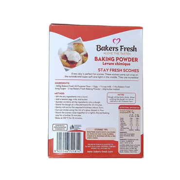 Bakers Fresh Baking Powder 250g