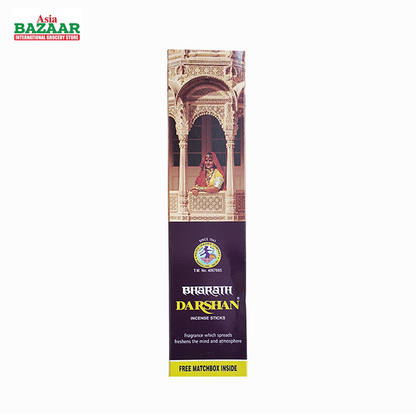 Darshan Bharat Incense Sticks - Agarbatti with Matchbox