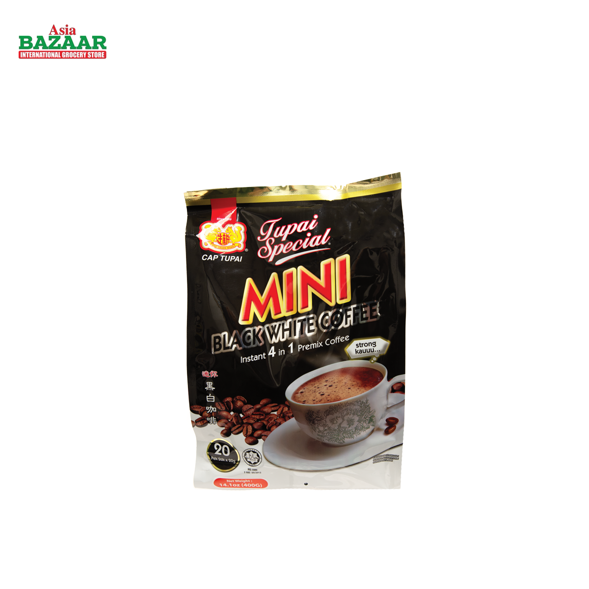 CAP TUPAI Blk/wht Coffee-