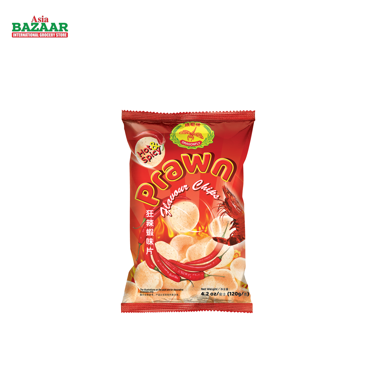 DF HOT & SPICY PRAWN CHIPS