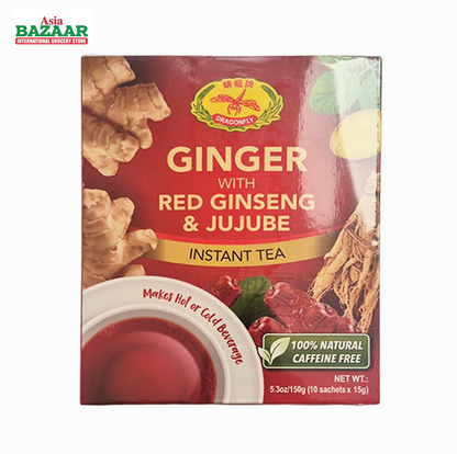 Dragonfly Ginger with Red Ginseng & Jujube Instant Tea Drink Mix