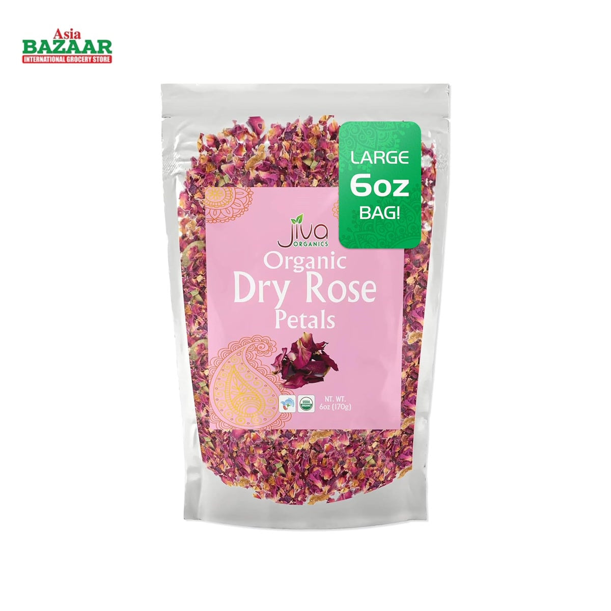 JIVA ORG. ROSE PETAL LVSDRY6OZ
