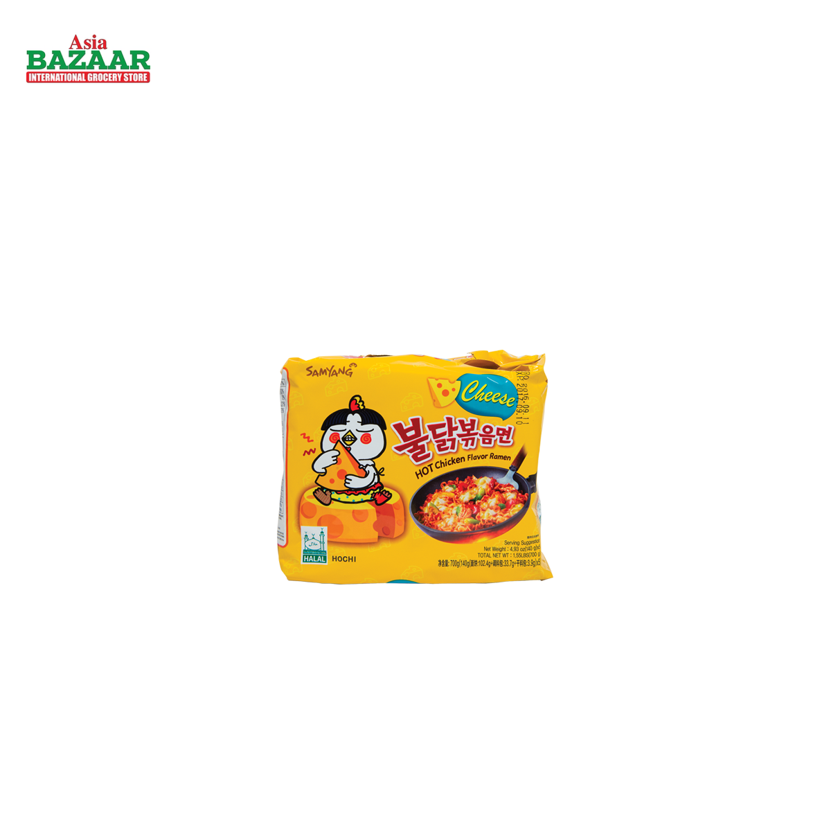 Samyang SPCY CHKN CHEESE RAME 8 X